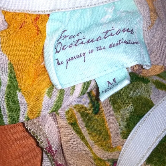 True Destinations Women's Floral Dress Size M - Picture 11 of 11